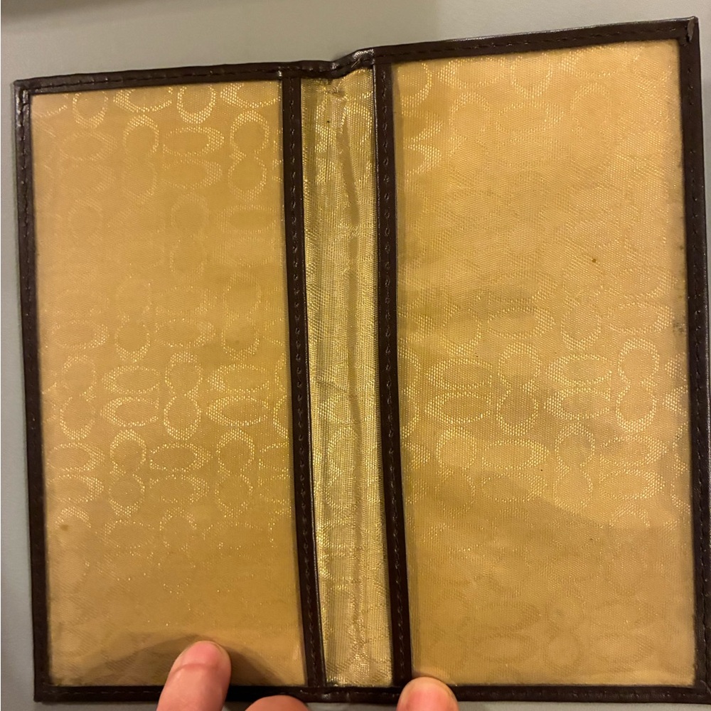 Coach Signature Canvas Wallet in Brown and Tan - Picture 5 of 5